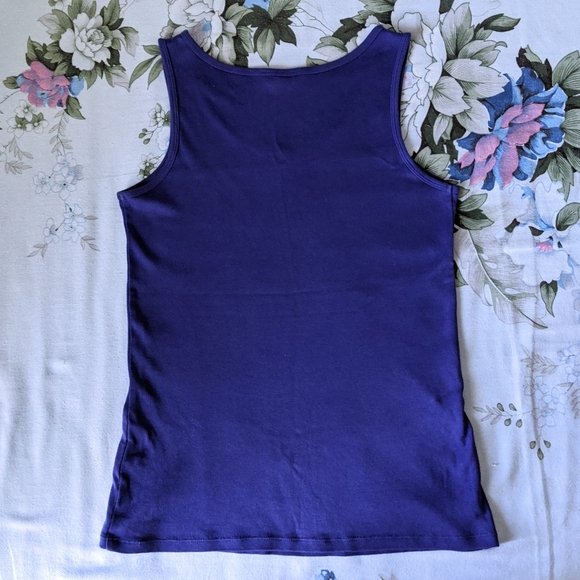 Uniqlo cotton tank - blue - Picture 2 of 5